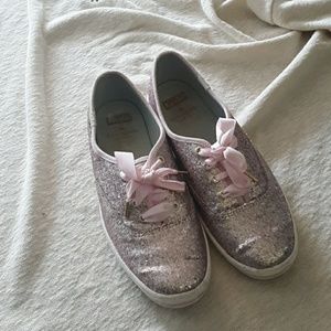 Kate spade pink glitter shoes